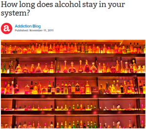 How Long Does Alcohol Stay In Your System