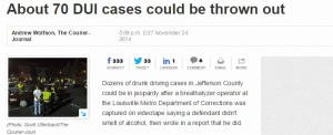 many louisville dui cases jeopardized breathalyzer operators conduct